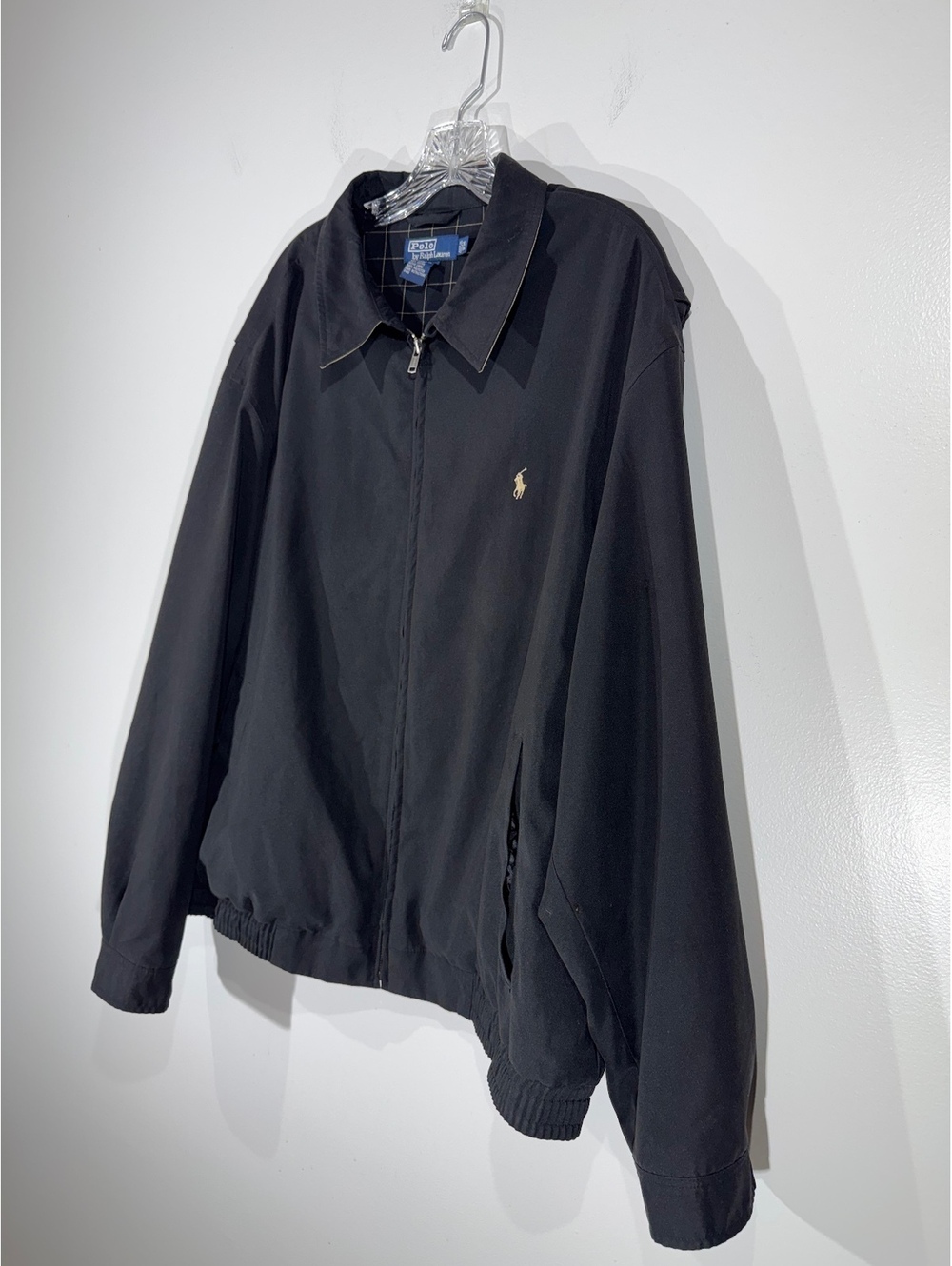 Polo by Ralph Lauren Black Zip Front Jacket 2X Big